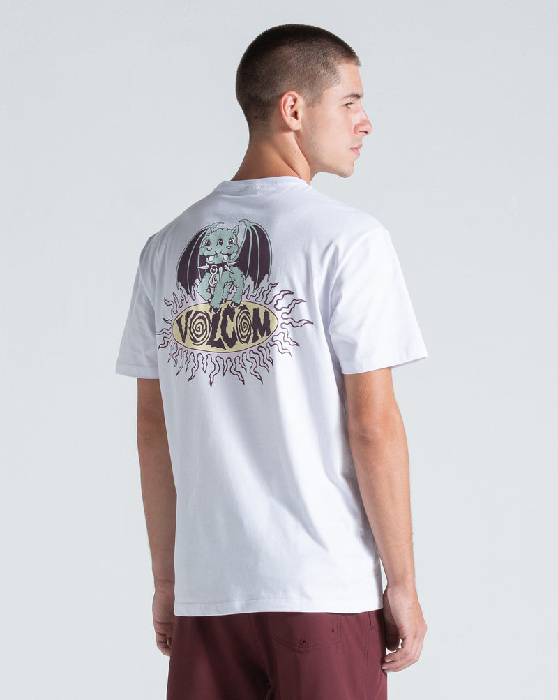 Camiseta Regular Volcom Sunshiner Branca