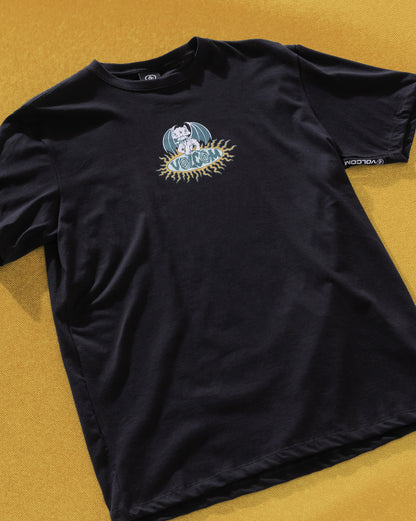 Camiseta Regular Volcom Sunseter Preta