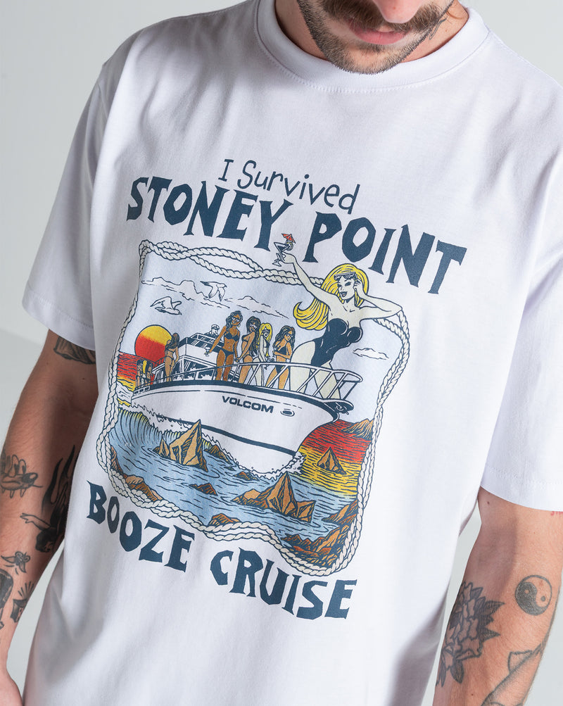Camiseta Regular Volcom Stoney Point Branca