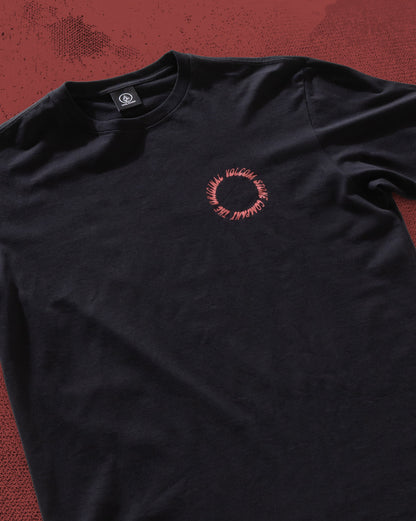 Camiseta Regular Volcom Round Out Preta