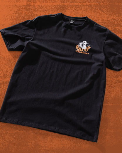 Camiseta Regular Volcom Grindit Preta