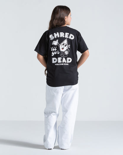 Camiseta Regular Volcom Mistestone Juvenil Preta
