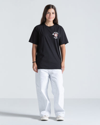 Camiseta Regular Volcom Mistestone Juvenil Preta