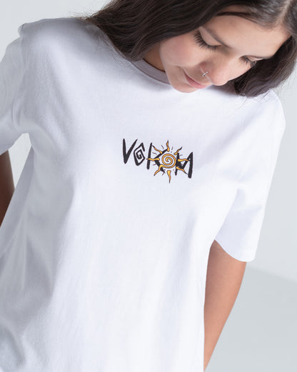 Camiseta Regular Volcom Sunfish Branca