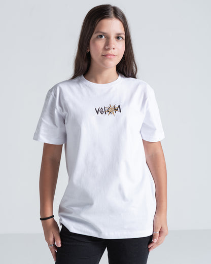 Camiseta Regular Volcom Sunfish Branca