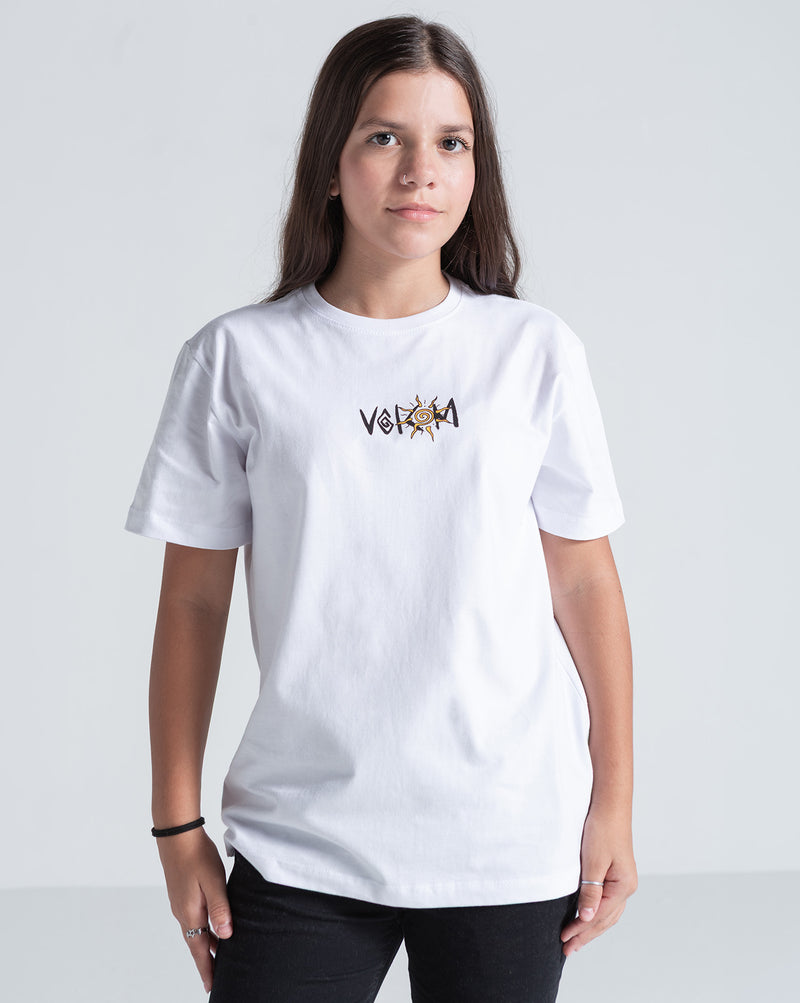 Camiseta Regular Volcom Sunfish Branca