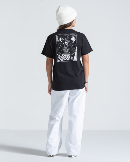 Camiseta Regular Volcom Nowhere Juvenil Preta