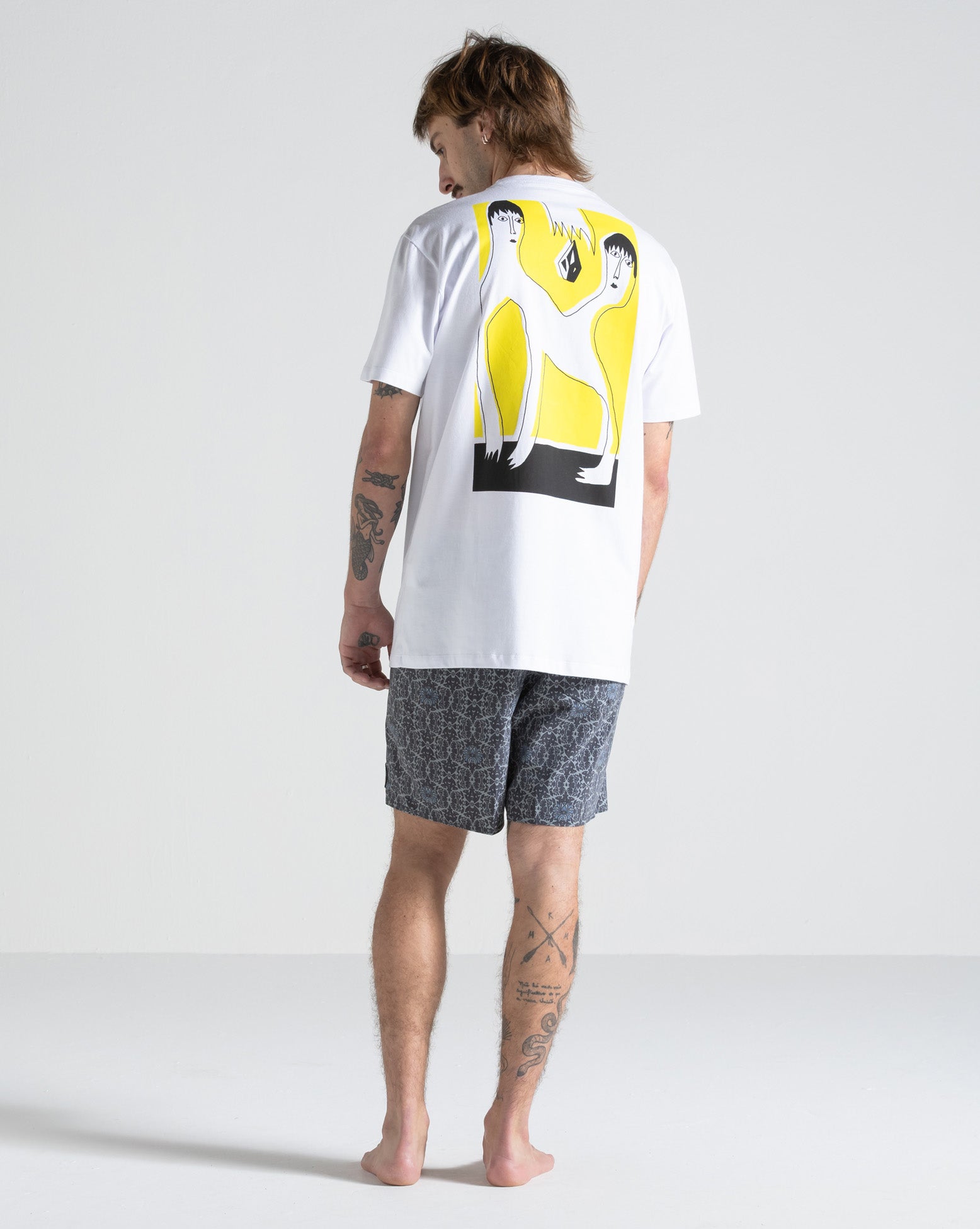 Camiseta Volcom FA x Alucinandinho Face To Face Branca - Volcom