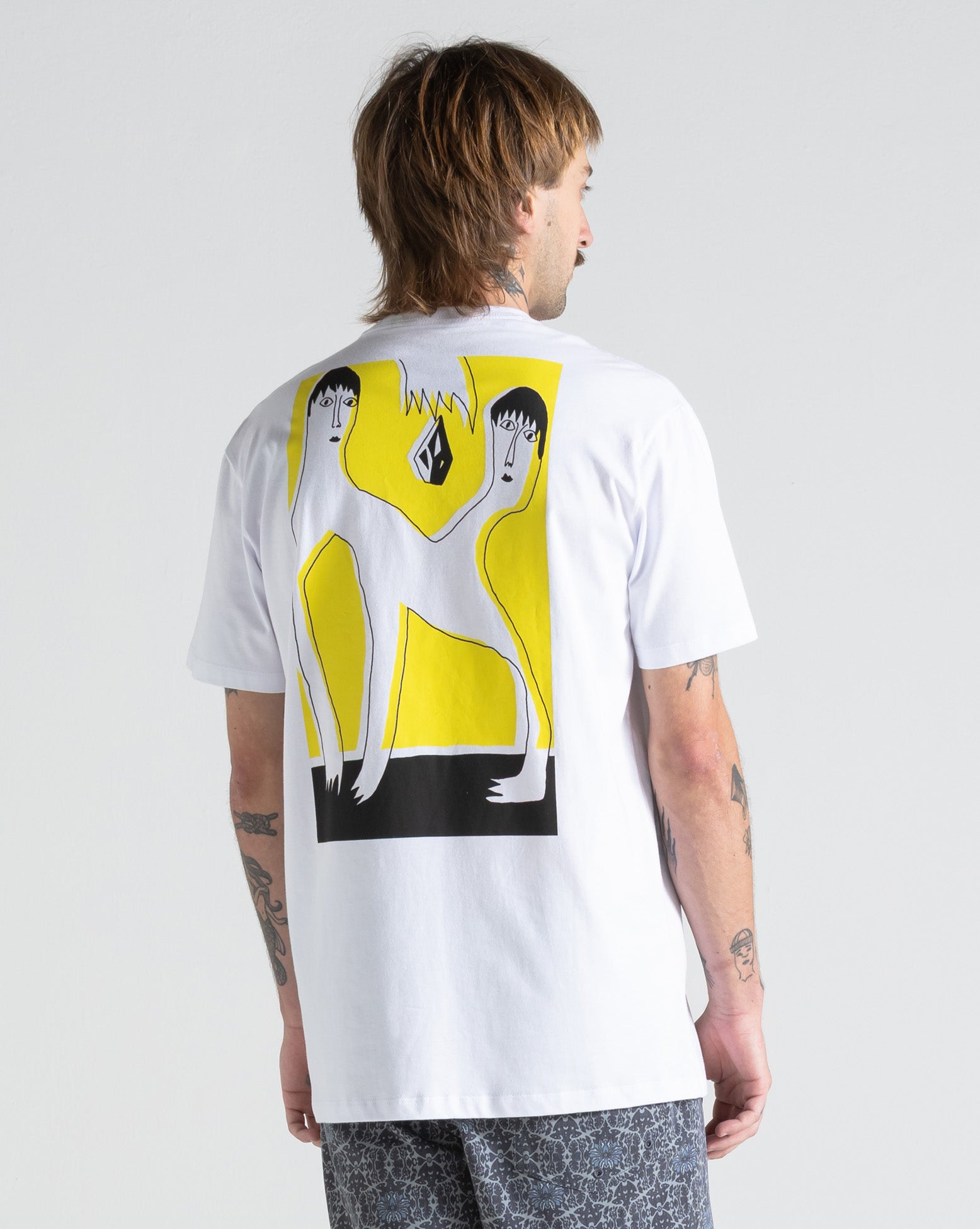 Camiseta Volcom FA x Alucinandinho Face To Face Branca - Volcom