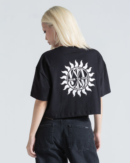 Camiseta Regular Volcom Inside Preta