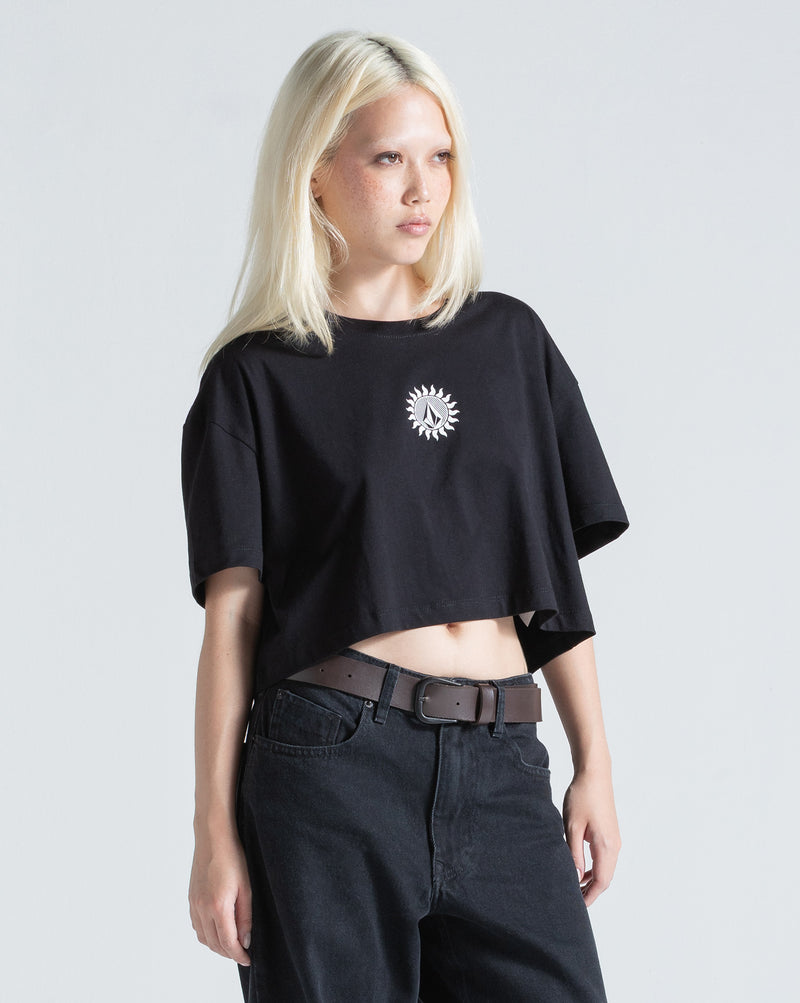 Camiseta Regular Volcom Inside Preta