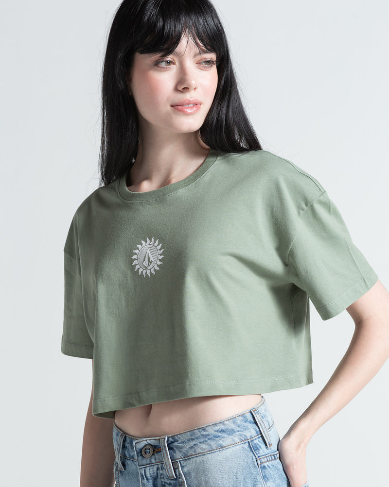 Camiseta Regular Volcom Inside Verde