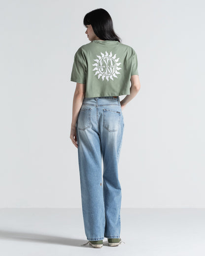 Camiseta Regular Volcom Inside Verde