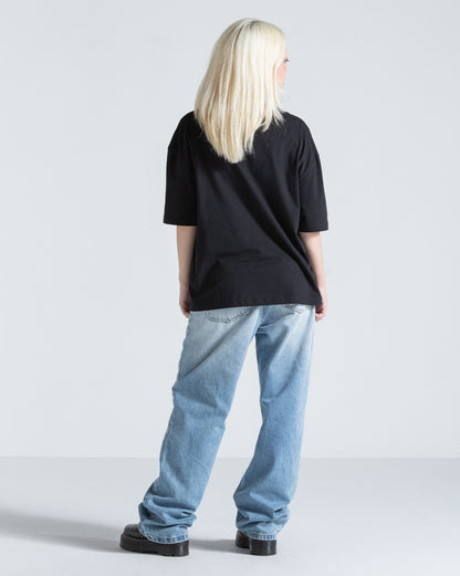 Camiseta Regular Volcom Burnout Preta
