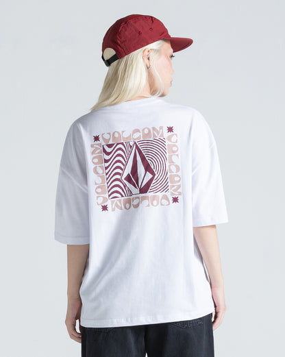 Camiseta Regular Volcom Stonestar Branca