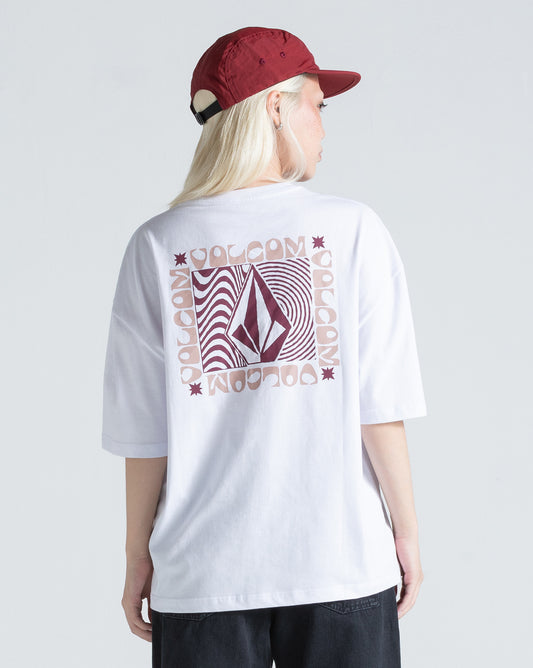 Camiseta Regular Volcom Stonestar Branca
