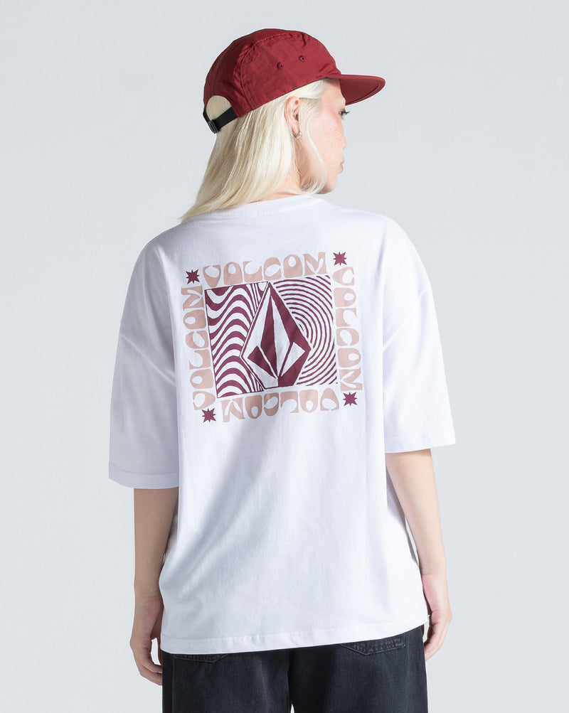 Camiseta Regular Volcom Stonestar Branca