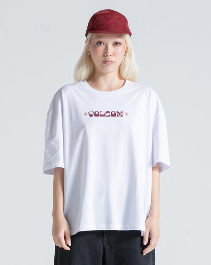 Camiseta Regular Volcom Stonestar Branca