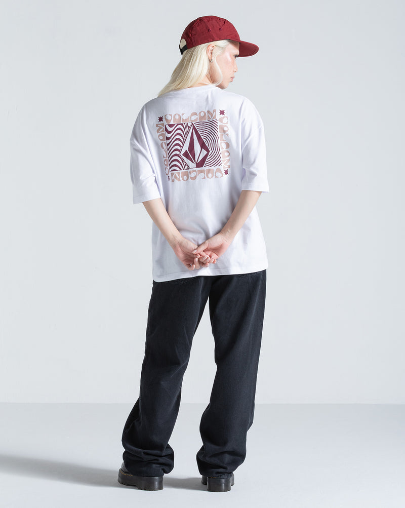 Camiseta Regular Volcom Stonestar Branca