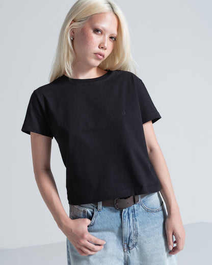 Camiseta Regular Volcom Stone Preto