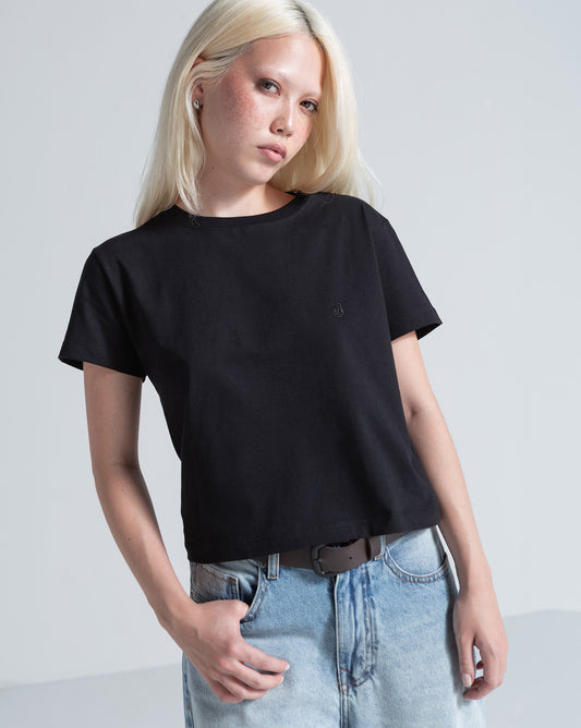 Camiseta Regular Volcom Stone Preto