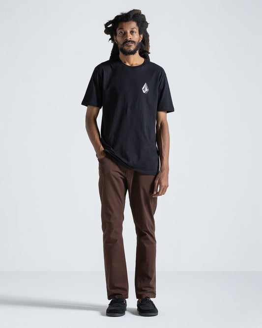 Camiseta Regular Volcom Iconic Preta