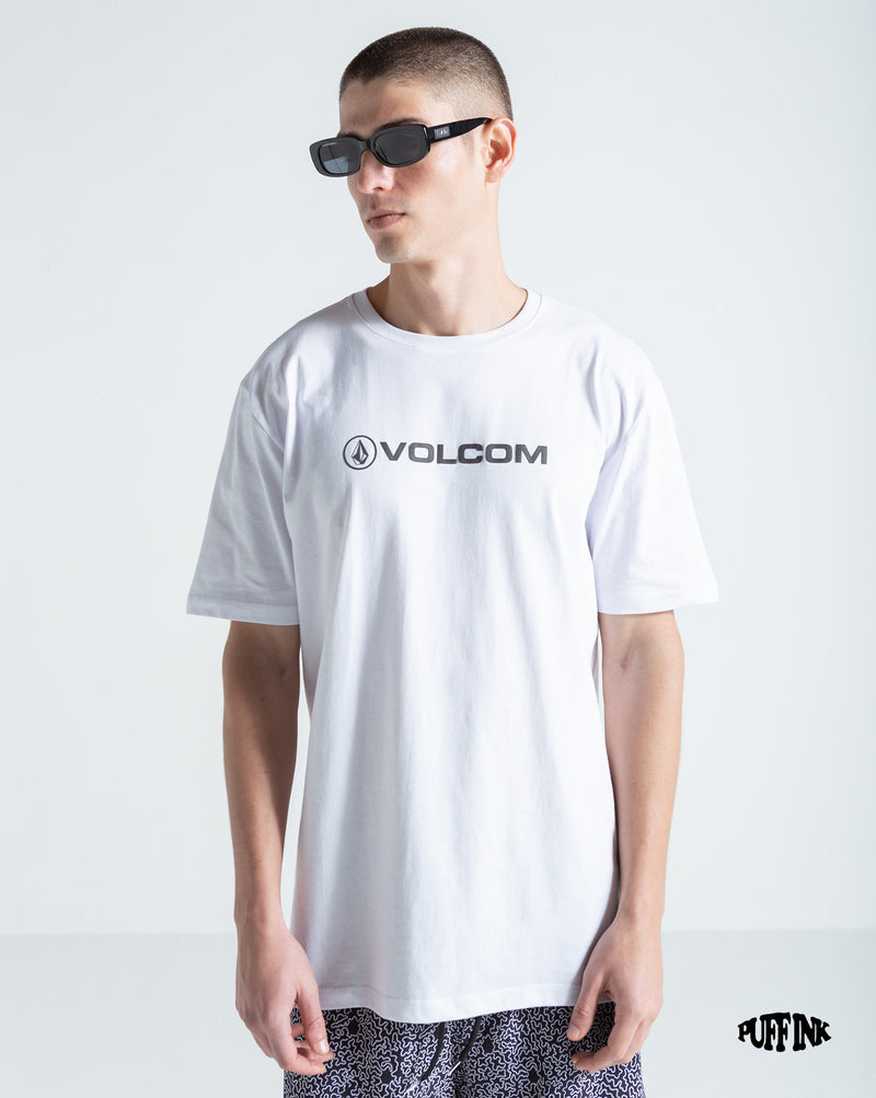 Camiseta Regular Volcom New Euro Branca