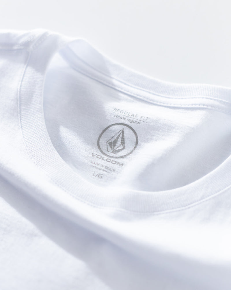 Camiseta Regular Volcom New Euro Branca