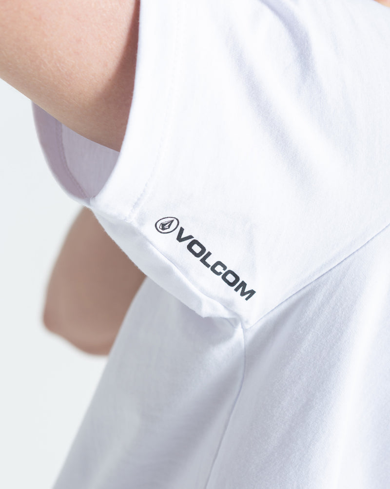 Camiseta Regular Volcom New Euro Branca