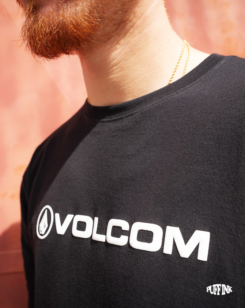 Camiseta Regular Volcom New Euro Preta