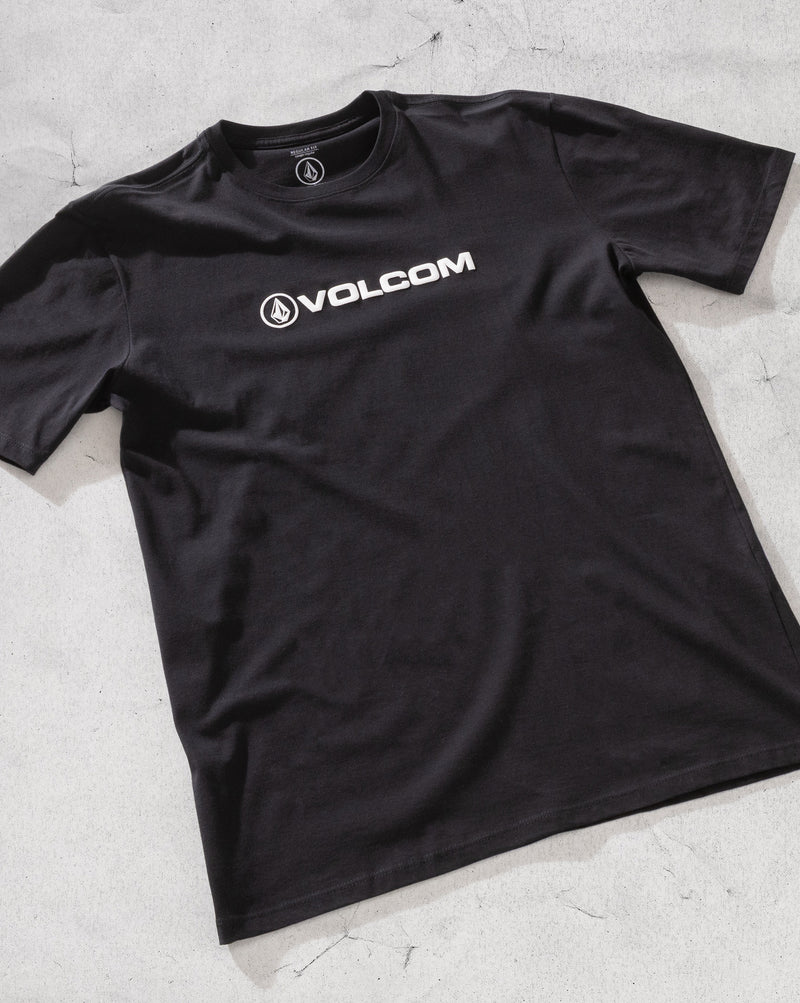 Camiseta Regular Volcom New Euro Preta
