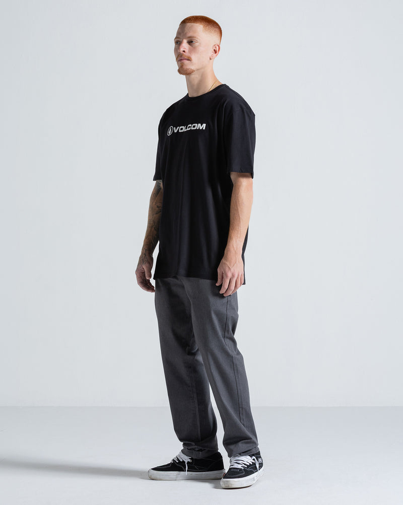Camiseta Regular Volcom New Euro Preta