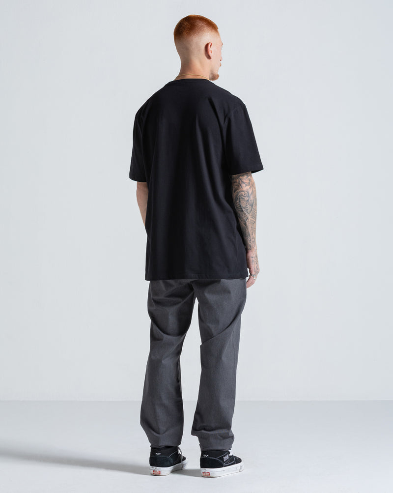 Camiseta Regular Volcom New Euro Preta