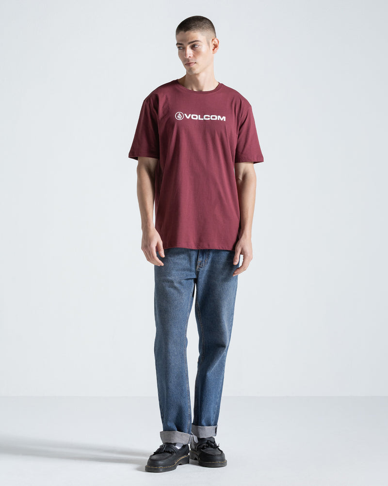 Camiseta Regular Volcom New Euro Bordô