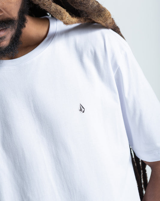 Camiseta Regular Volcom Stone Blanks Branca