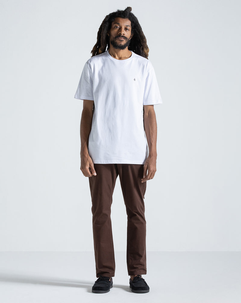 Camiseta Regular Volcom Stone Blanks Branca