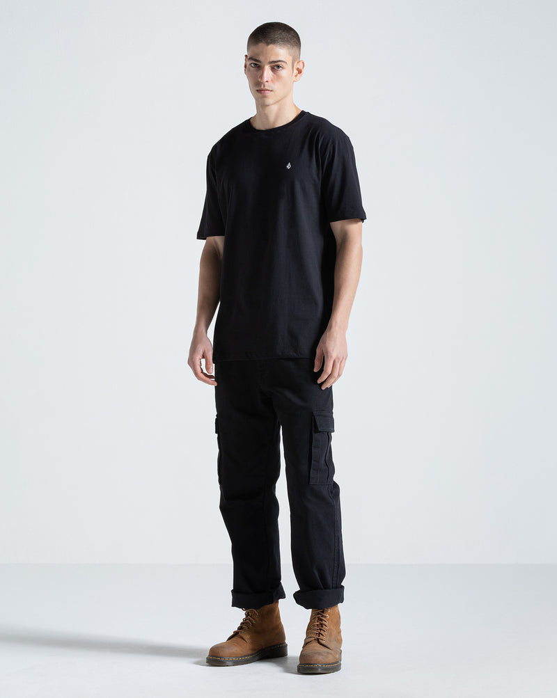 Camiseta Regular Volcom Stone Blanks Preta