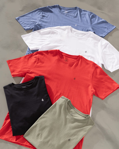 Camiseta Regular Volcom Stone Blanks Preta