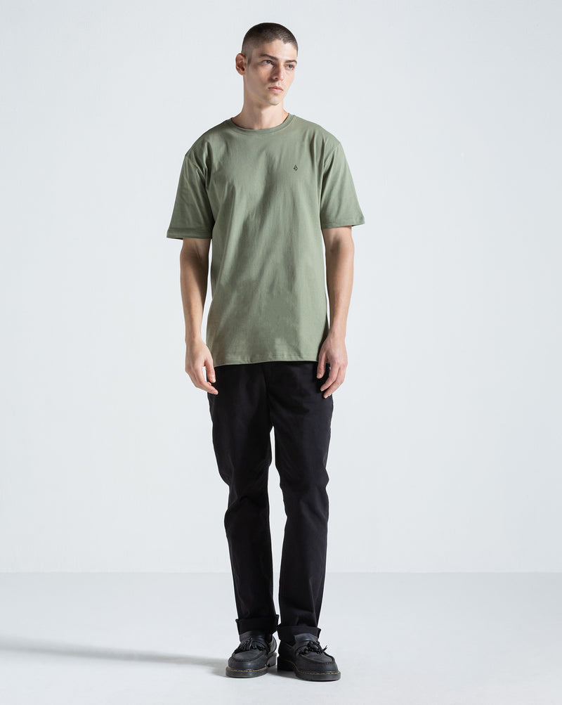 Camiseta Regular Volcom Stone Blanks Verde Claro