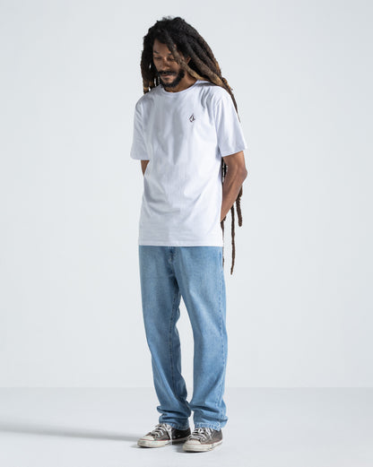 Camiseta Regular Volcom Skidder Branca
