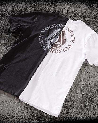 Camiseta Regular Volcom Skidder Branca