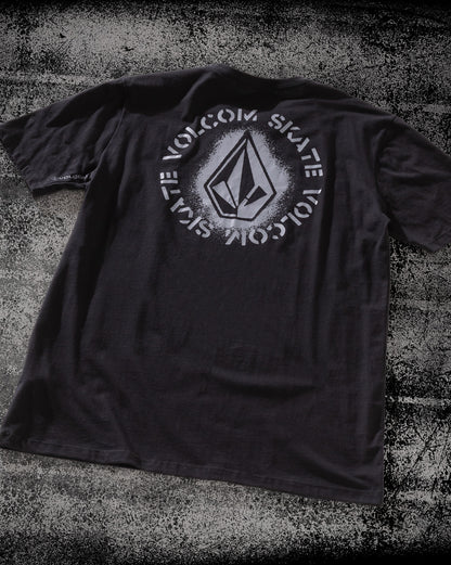 Camiseta Regular Volcom Skidder Preta