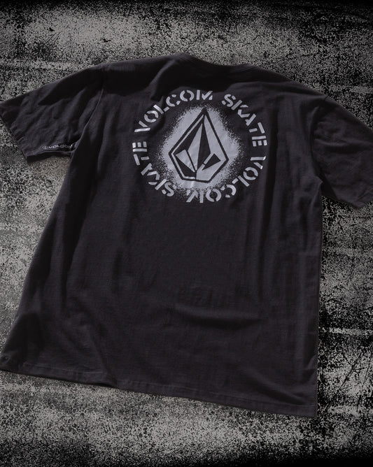 Camiseta Regular Volcom Skidder Preta