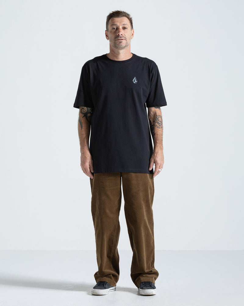 Camiseta Regular Volcom Skidder Preta