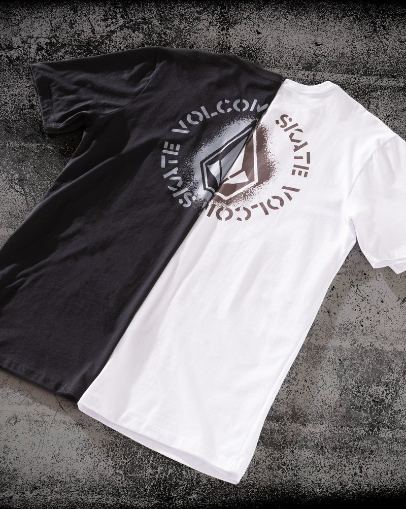 Camiseta Regular Volcom Skidder Preta