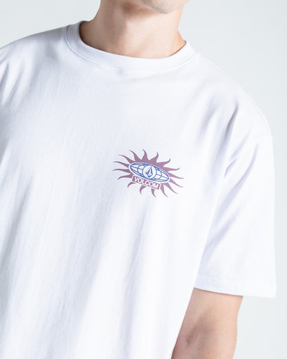 Camiseta Regular Volcom Sunlog Branca