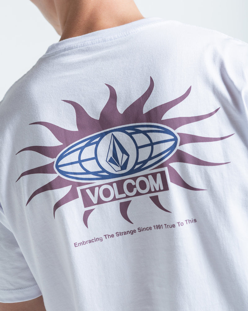 Camiseta Regular Volcom Sunlog Branca