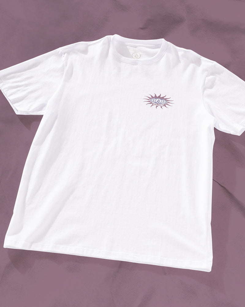 Camiseta Regular Volcom Sunlog Branca