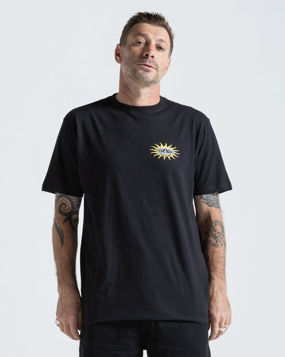 Camiseta Regular Volcom Sunlog Preta