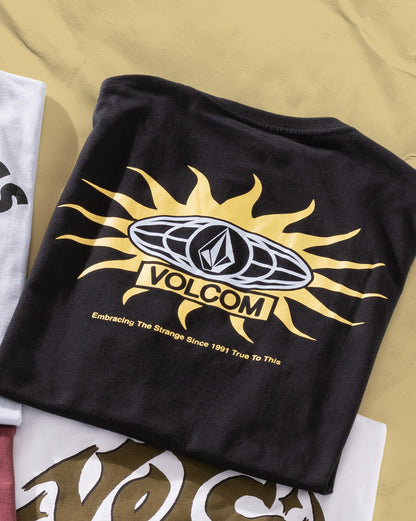 Camiseta Regular Volcom Sunlog Preta